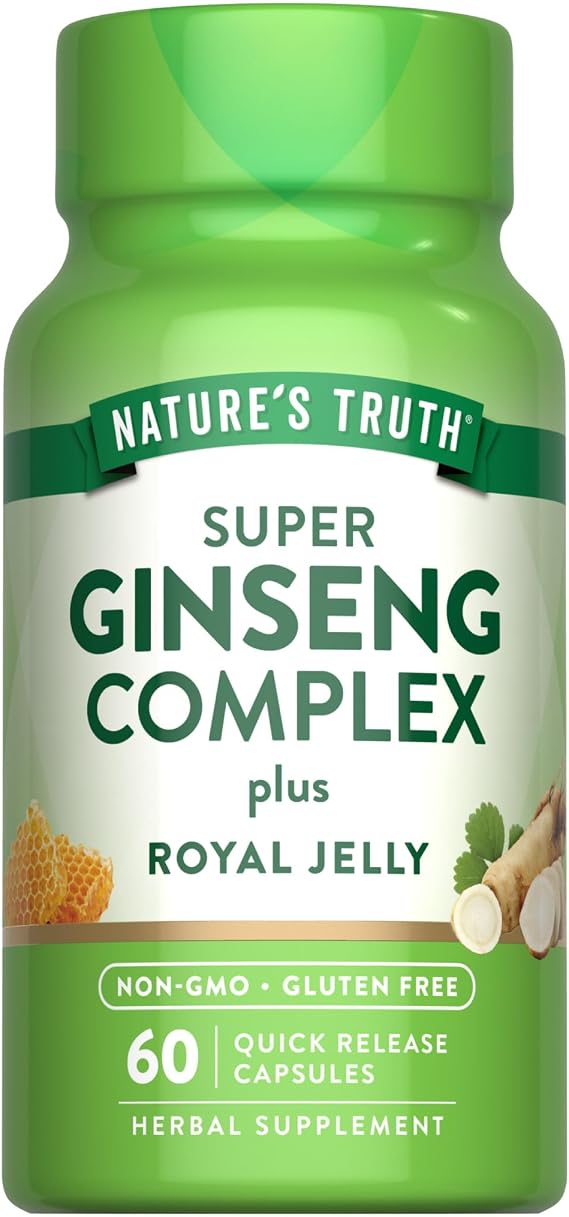 Nature's Truth Super Ginseng Complex | 60 Capsules | with Royal Jelly