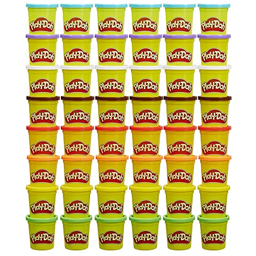Play-Doh Bulk Pack of 48 Cans, 6 Sets of 8 Modeling Compound Colors, 3oz, Back to School Gifts & Prizes for Students & Classroom, Preschool Toys for Kids, Ages 2