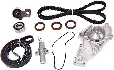 TKH-002 Timing Belt Kit with Water Pump Kit For 2003-2017 Honda Accord Crosstour Pilot Odyssey Ridgeline Acura MDX RDX RL TL TSX ZDX Replace # TKH002 TCKWP329