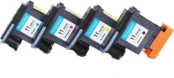 Compatible for HP 11 Printhead C4810A C4811A C4812A C4813A for Designjet 70 100 110 500 510 500PS(11 1SET)