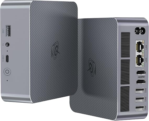 Beelink EQi13 Mini PC, Intel Core i5 13500H(12C/16T, Up to 4.7GHz), 24GB LPDDR5 5200MHz 500GB PCle4.0 SSD, Mini Computer Dual HDMI Display 4K, Dual Gigabit LAN, WiFi6/BT5.2/Office Micro PC