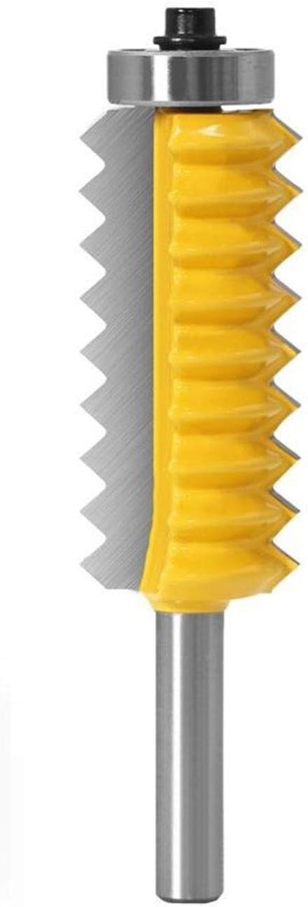Zkenyao-Router Bit 8mm Shank Joint Glue Milling Cutter Panel V Joint Router Bits for Wood Tenon Cone Tenoning Bit, Use Safety Reliable (Cutting Edge Length : 8x24mm)