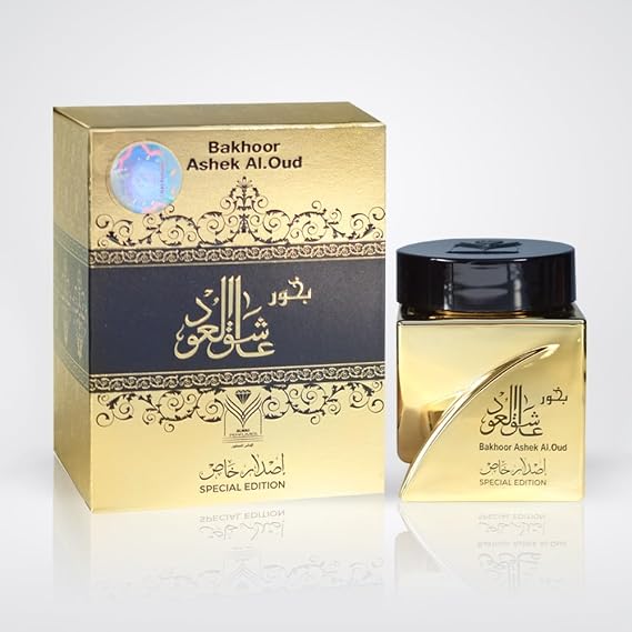 Upscale Perfume & Oud co.Incense Bakhoor Ashek Al Oud Special Edition - 30G of Authentic Arabic Wood Chip Aroma Lasts All Day Long - Perfect for Prayer, Namaaz, Ceremony, Meditation