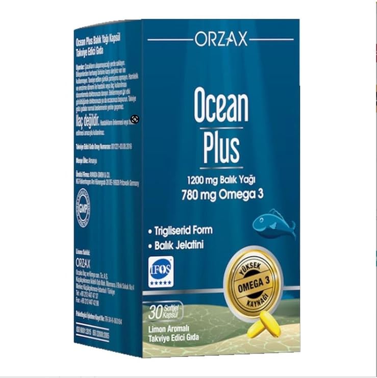 Ocean Orzax Ocean Plus 1200mg Balık Yağı 30 Kapsül 101784-1-14