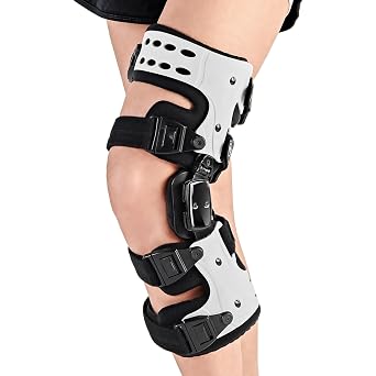 OA Unloader Knee Brace- Unloader Knee Brace for Osteoarthritis, Arthritis Pain, Cartilage Repair, Bone on Bone Knee Joint Pain, Lateral Degeneration Knee Support White Left