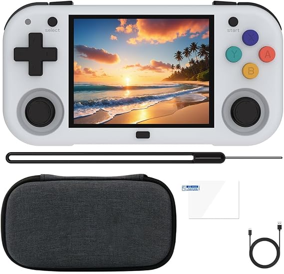 ConsoleXpress XUMINI M レトロ ハンドヘルド ゲーム機、2.8インチ 640*480 IPS スクリーン Cortex-A53 Linux System 128G ポータブル 充電式 アーケード ビデオゲーム機