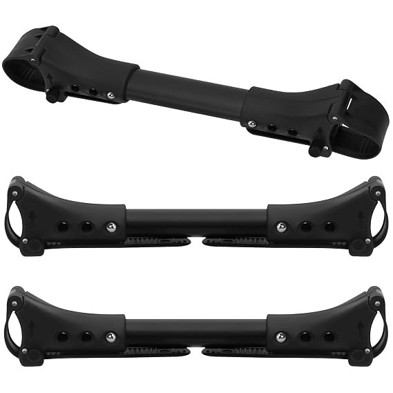 Stroller Connector Side By Side, 3Pcs Twin Stroller Connector for Baby Universal, Single to Double Stroller Fits Umbrella Stroller Black