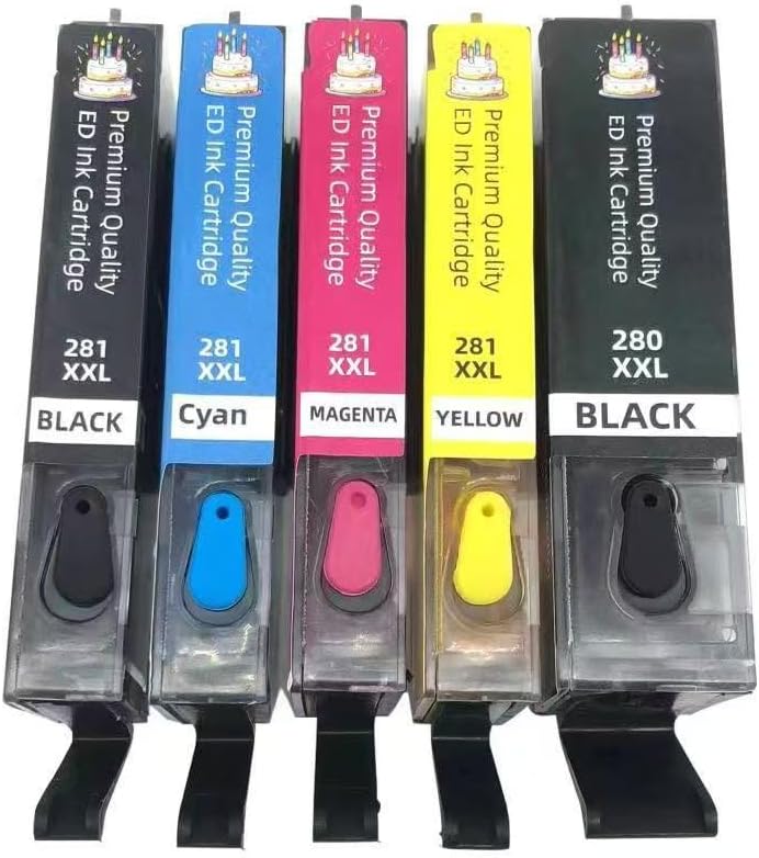 280 281 Refillable Ink Cartridges Work with PIXMA TS6120 TS6220 TS6320 TS8120 TS8220 TS8320 TR7520 TR8520 TR8620 TS9120 TS9520 TS9521C TS702 Printer 280TC