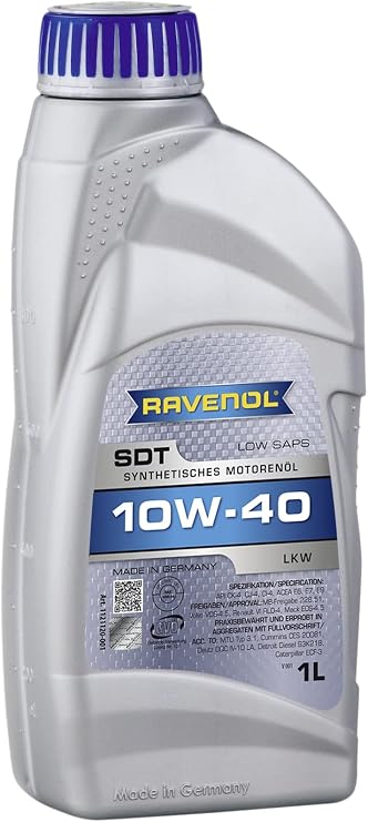 RAVENOL J1A1804-001 Super Duty Truck 10W-40 Heavy Duty Diesel Oil API CK-4