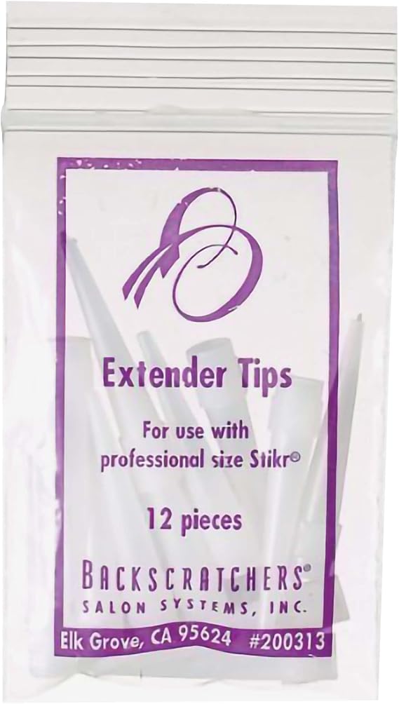 Backscratchers Stikr Extender Tips - Replacement Nozzle for Nail Silk Wrap and Fiber Glass Adhesive