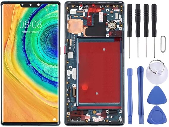 CHENYAN OLED LCD Screen for Huawei Mate 30 Pro Digitizer Full Assembly with Frame