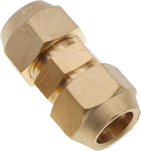 Meter Star Air Conditioning Copper Pipe Extension - 3/4" Flare Nut, Joint Double Connector, Intermediate Connection Head, Free Welding, Fits 6-19mm Diameter Tubes