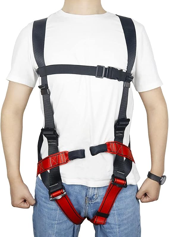 NewDoar Climbing Harness CE Certification Rock Climbing Rappelling Equipment Full Body Harness Guard Protect Rappelling Rescuing Equipment