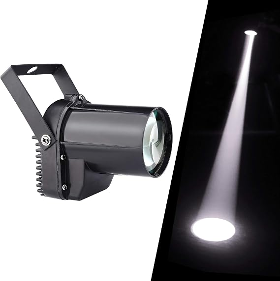 Disco Ball Spotlight LED Pinspot Light - Motorized Mirror Ball Party Light