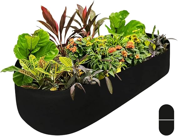 Fabric Raised Garden Bed, Garden Grow Bag for Vegetables, 2 x 4 ft