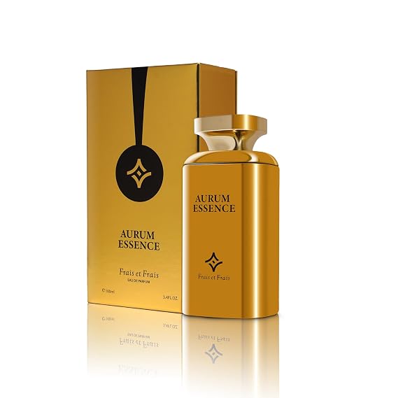 Aurum Essence Perfume 100ML - Eau de Parfum - Men's Aquatic Woody Fragrance with Bergamot, Black Pepper & Vetiver