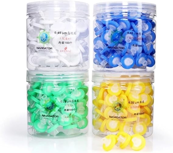 100Pcs/Lot Lab 33mm Disposable Lure Sling Filter MCE/Nylon/PES/PVDF Syringe Filter 0.22/0.45um Millipore Membrane (33mm 0.22um PVDF)
