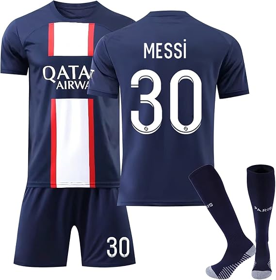 Generic Kids Football Kit 24/25 Home/Away Boy's Soccer Jerseys, Shorts and Socks Set for Boys Youth (2-13 Years)