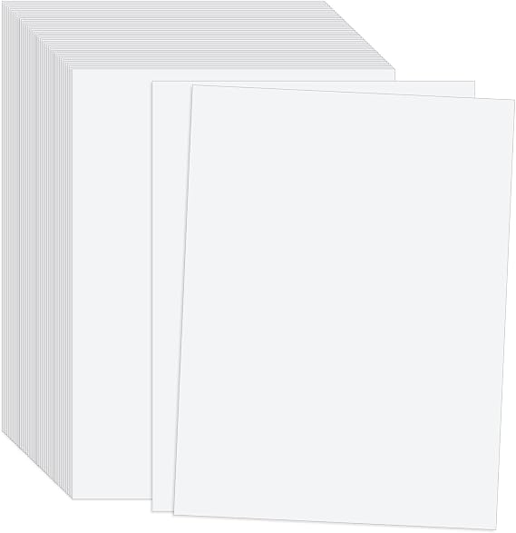 A4 White Card - 230GSM A4 White Cardstock, 100 Pack Art Thick Card Stock Paper for Cards Making, Invitations, Postcards, Business Cards, Printing, and Arts or Crafts DIY