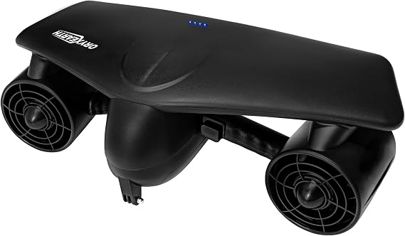 Oryxearth Dual Motor Underwater Scooter, 164FT Max Depth, 2 Speed Modes Control (1.79mph & 4.03mph) with Child Lock and Camera Compatible for Scuba Diving Snorkeling