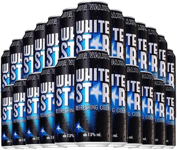 White Star Refreshing Cider | 500ml cans | Pack of 24