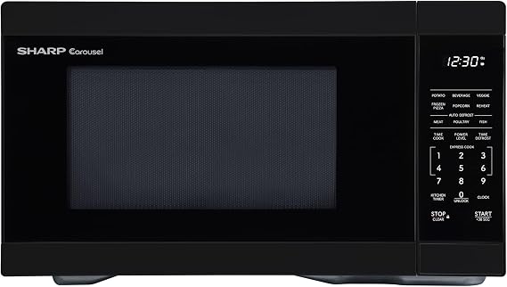 Sharp SMC1161KB 1.1 cu. ft. 1000W Black Countertop Microwave Oven