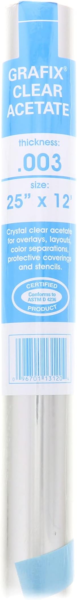 Acetate Film Roll Size: 25" x 144" (0.003)