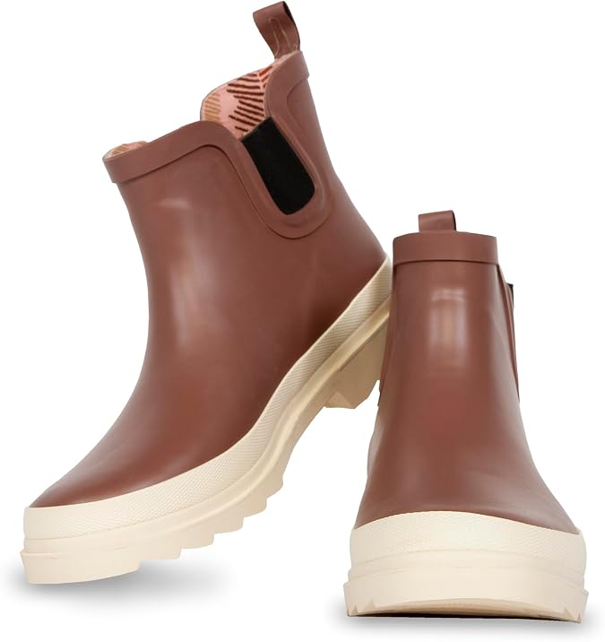 ShedRain GOGO Chelsea Rubber/Solid Lining Rain Boot (GGRB100 ITY CLAY/B/ROWA 2ZE, 7)