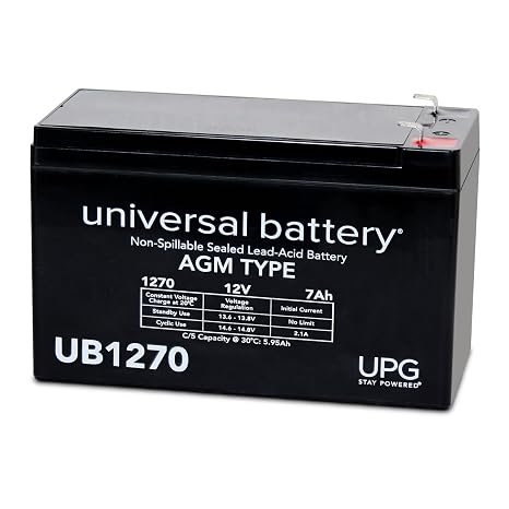 UPG 12 Volt, 7 Ah Sealed Lead Acid Battery with F1 Terminals