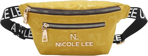 NICOLE LEE Belt Bag, Polyester Exterior, Multiple Pockets (YELLOW)