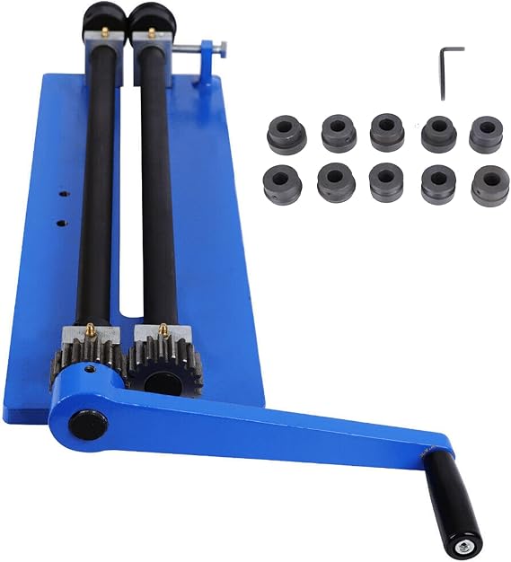 Manual Rotary Swager Swaging Machine, 18 inch Sheet Metal Beads Roller, Heavy Duty Bead Roller Former for DIY Workshop, Garage