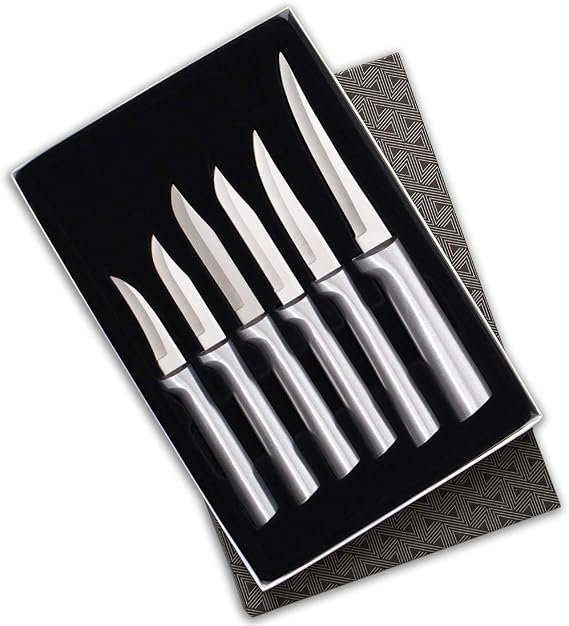 RADA Cutlery All-Star Paring Gift Set (S52), Silver | 6-Piece Knife Set , Stainless Steel Blade, Cast Aluminum Handle
