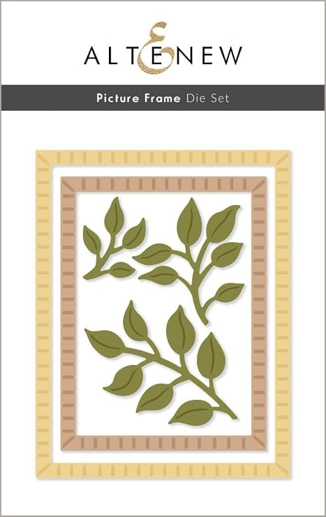 Altenew Picture Frame Die Set, Frame Die for Accents and Backgrounds, Leaves Die, Perfect for Cardmaking, Scrapbooking, Journaling, and Paper Crafting, Silver