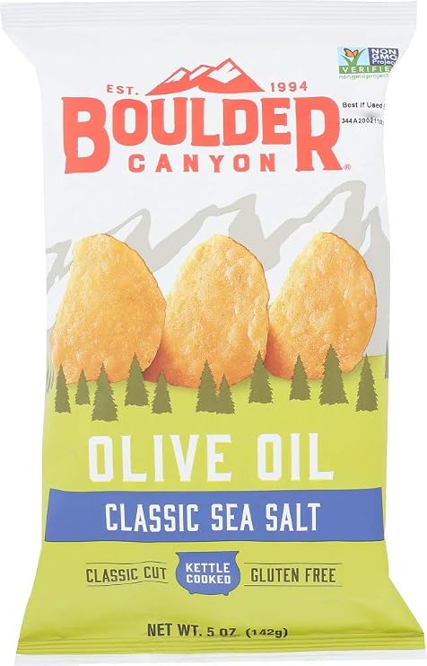 Boulder Canyon KHCH00192799 5 oz Olive Oil Classic Sea Salt Chips
