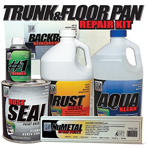KBS Coatings 5900203 Satin BlackBlack Trunk and Floorpan Repair Kit