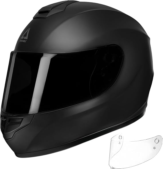 TRIANGLE Full Face Motorcycle Helmet DOT Approved Men Women, Street Bike