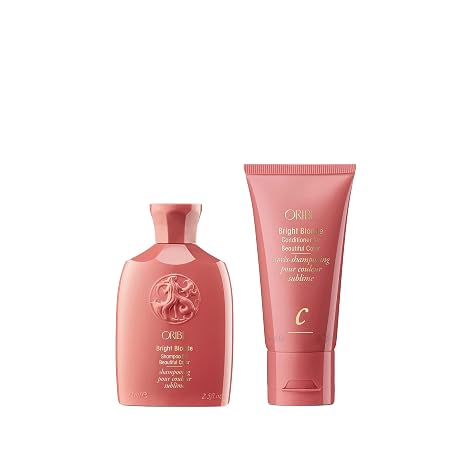 Oribe Bright Blonde Shampoo & Conditioner Travel Set - Tones Blonde Hair