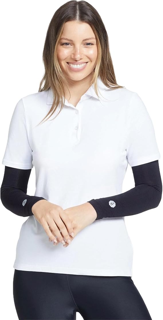 Solbari Unisex Arm Sleeves UPF 50+ | Soft, breathable arm sleeves made from natural fibers, ideal for golf, walking and everyday wear