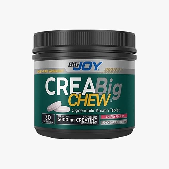 Bigjoy Sports Creabig CHEW Cherry Flavored Chewable Creatine Tablet 120pcs 30 Serves