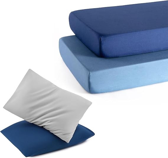 TILLYOU Toddler Pillowcase and Crib Sheets