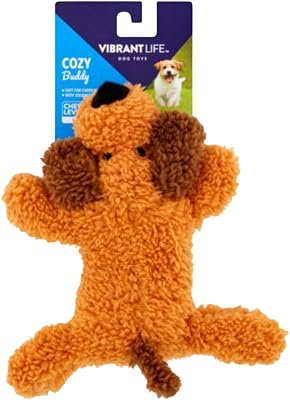 Vibrant Life Cozy Buddy Puppy Dog Toy Brown