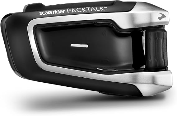 scala rider PACKTALK Duo Bluetooth 4.1 and DMC Mesh Technology Motorcycle Communication and Entertainment System, Connect 2 to 15 riders (Dual Pack)