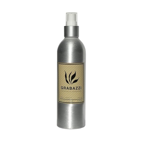 Grabazzi Eau de Cologne by Gendarme - Sweet Aroma with Lime, Cola Berry, Incense and Myrrh Fragrance Notes, 10oz Aluminum Spray