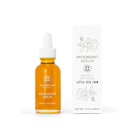 Little Seed Farm Antioxidant Serum - Facial Serum for Dry Skin, 1 fl oz | Antioxidant facial serum for dry and aging skin, nourishing & revitalizing face serum
