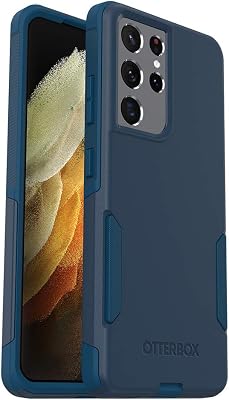 OtterBox Commuter Series Case for Galaxy S21 Ultra 5G ONLY - Does NOT FIT Non-Plus or Plus Sizes - Bespoke Way Blazer BlueStormy SEAS Blue