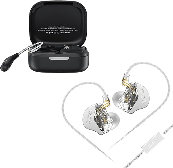 CCA CRA IEM + KZ AZ09 Bluetooth 5.2 Module, Free Switch Between Wired and Wireless