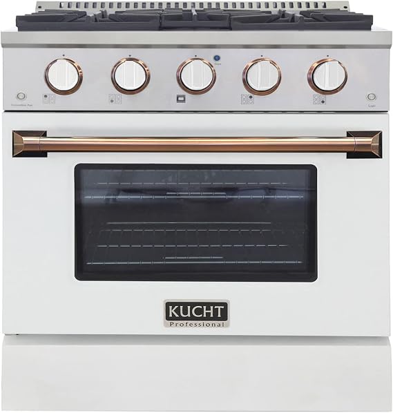 Kucht KNG301-W-GOLD Gas Range, Gold