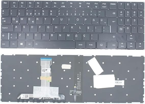 Lenovo ile uyumlu ile uyumlu Legion Y540-17IRH Klavye Işıklı