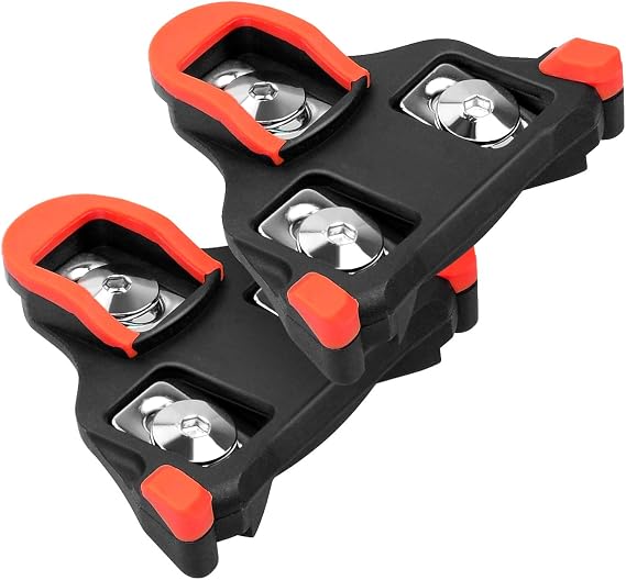 Thinvik Bike Cleats for Shimano SPD-SL System Pedals Compatible with SH11 Road Bicycle Replacement Cleats & Indoor Cycling for Three-Hole Cycling Shoes Men Women