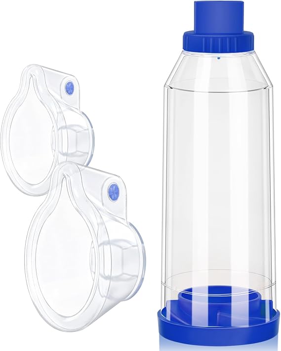 Handheld Inhaler Spacers for Adults and Kids with 2 Masks Spacer OTC